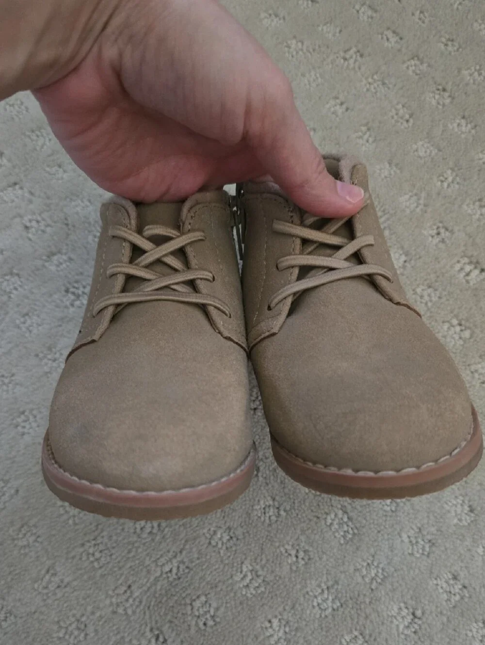 Nordstrom Kids Gabriel Chukka Suede Boots In Tan Root Sz 9